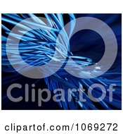 Clipart 3d Blue Abstract Fiber Background 2 Royalty Free CGI Illustration