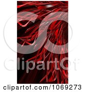 Poster, Art Print Of 3d Red Abstract Fiber Background 1