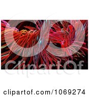 Clipart 3d Red Abstract Fiber Background 2 Royalty Free CGI Illustration by Mopic