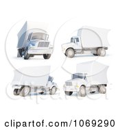 Poster, Art Print Of 3d Delivery Vans