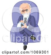 Poster, Art Print Of Male Therapist Sitting In A Chair