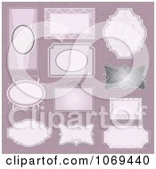 Clipart Purple Frames Royalty Free Vector Illustration