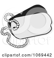 Clipart Blank Dog Tag Royalty Free Vector Illustration