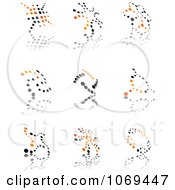 Poster, Art Print Of Abstract Dot Logos 4