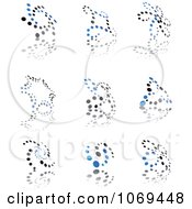 Clipart Abstract Dot Logos 2 Royalty Free Vector Illustration