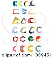 Clipart Letter C Design Elements Royalty Free Vector Illustration