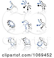 Clipart Abstract Dot Logos 1 Royalty Free Vector Illustration by Vector Tradition SM