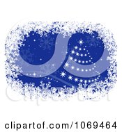 Poster, Art Print Of Sparkly Christmas Tree With Snowflakes