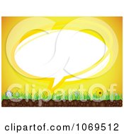 Clipart Word Balloon Sunshine Background Royalty Free Vector Illustration