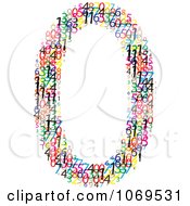 Clipart Colorful Digits Making Number 0 Royalty Free Vector Illustration by Andrei Marincas