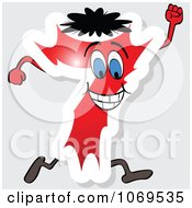 Clipart Running Red Number 7 Royalty Free Vector Illustration