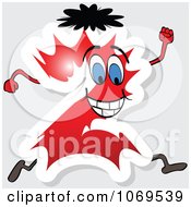 Clipart Running Red Number 2 Royalty Free Vector Illustration