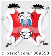 Clipart Running Red Letter H Royalty Free Vector Illustration