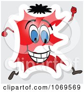 Clipart Running Red Letter E Royalty Free Vector Illustration