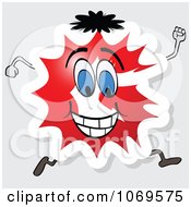Clipart Running Red Letter G Royalty Free Vector Illustration