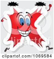 Clipart Running Red Letter K Royalty Free Vector Illustration