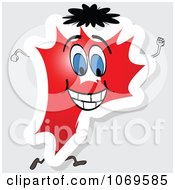 Clipart Running Red Letter P Royalty Free Vector Illustration