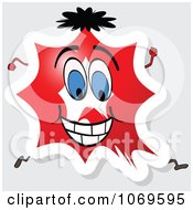 Clipart Running Red Letter Q Royalty Free Vector Illustration