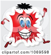 Clipart Running Red Letter B Royalty Free Vector Illustration