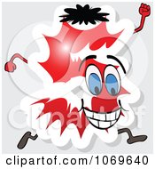 Clipart Running Red Number 5 Royalty Free Vector Illustration
