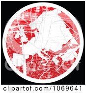 Clipart Grungy European Map Royalty Free Vector Illustration