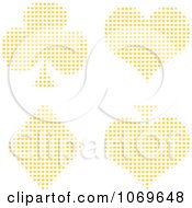 Clipart Stars Forming Poker Suit Symbols Royalty Free Vector Illustration
