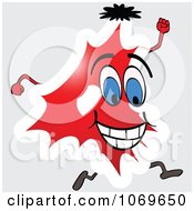 Clipart Running Red Number 4 Royalty Free Vector Illustration