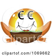 Clipart Euro Frog Legged Ball Royalty Free Vector Illustration