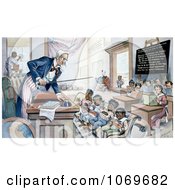 Poster, Art Print Of Uncle Sam Lecturing Children In School