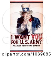 Poster, Art Print Of I Want You For The Us Army Uncle Sam