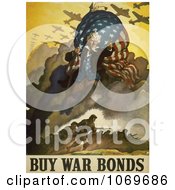 Uncle Sam And Military Troops - Buy War Bonds