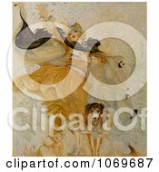 Poster, Art Print Of Woman Beside Baby And Uncle Sam Dog With Liberty Bond