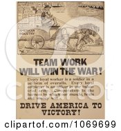 Poster, Art Print Of Team Work Will Win The War