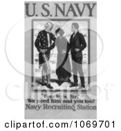 Uncle Sam - We Need Him And You Too - American Navy Recruiting Station