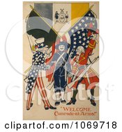 Poster, Art Print Of Clipart Of Welcome Comrade-At-Arms - Uncle Sam