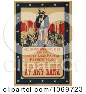 Clipart Of Uncle Sam Needs Money As Well As Men Royalty Free Historical Stock Illustration