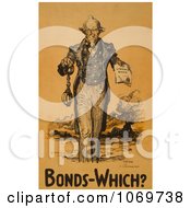 Uncle Sam Bonds Which Royalty Free Historical Stock Illustration by JVPD