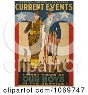 Poster, Art Print Of Uncle Sam Current Events - Latest Views Of Our Boys In The Service