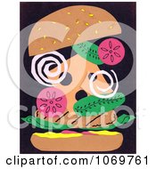 Poster, Art Print Of Abstract Hamburger