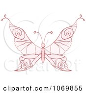 Poster, Art Print Of Pale Pink Butterfly