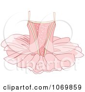 Clipart Sparkly Pink Ballet Tutu Royalty Free Vector Illustration by Pushkin #COLLC1069859-0093
