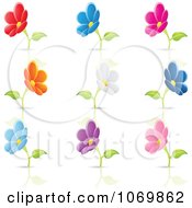 Poster, Art Print Of Blooming Flower And Reflection Logos
