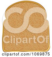 Clipart Slice Of Toast Royalty Free Vector Illustration by michaeltravers