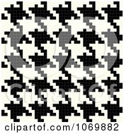 Clipart Vertical Seamless Houndstooth Pattern Royalty Free Vector Illustration by Arena Creative