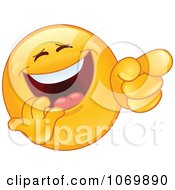 Poster, Art Print Of Laughing And Pointing Emoticon Face