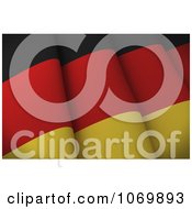 3d Closeup Of A German Flag