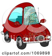 Poster, Art Print Of Bugs Splattered All Over A Drivers Car Windshield