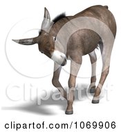 Clipart 3d Mule Walking 1 Royalty Free CGI Illustration by Ralf61