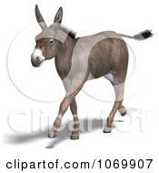 Clipart 3d Mule Walking 2 Royalty Free CGI Illustration by Ralf61