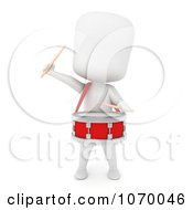 Poster, Art Print Of 3d Ivory Student Drummer